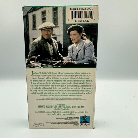 The Quiet Man VHS 40th Anniversary Edition John Wayne OHara Classic Drama 1992 - Picture 2 of 3